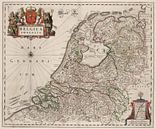 Kaart van Nederland van Marieke de Koning thumbnail