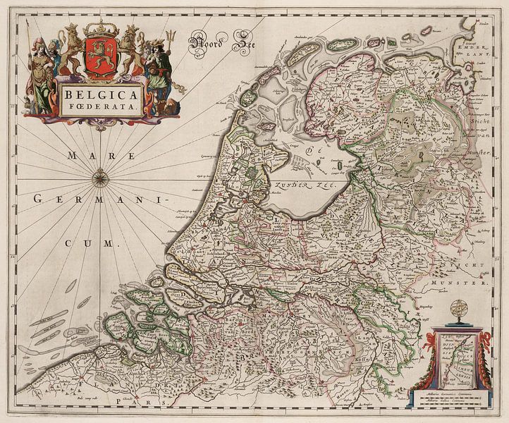 Kaart van Nederland van Marieke de Koning