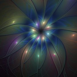 Leuchtende Fraktalkunst