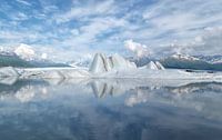 Alaska, Knik Glacier, Icebergs 