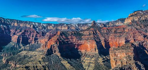 Luchtfoto van de  spectaculaire Grand Canyon, VS