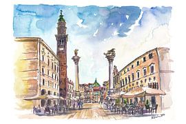 Vicenza, Piazza dei Signori – Nachmittagsstimmung