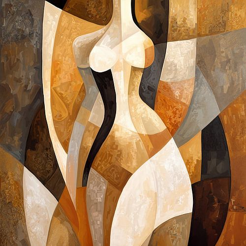 Abstrakte weibliche Schönheit - abstrakte Malerei