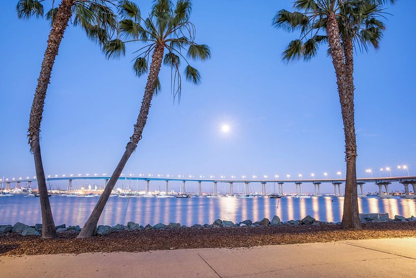 Moonlit Night For Coronado California by Joseph S Giacalone Photography