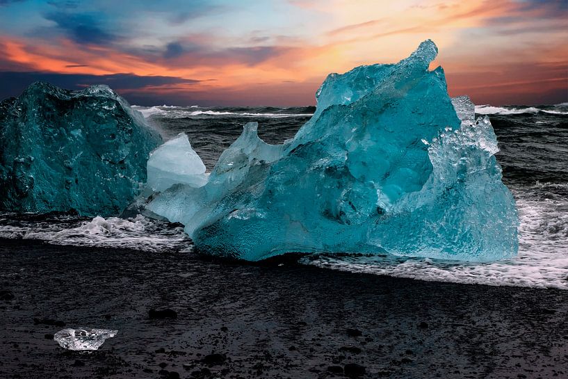 Eisberge am Strand Islands von Gert Hilbink