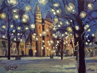 Slenteren in de sneeuw