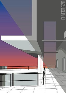 Alvaro Siza 6 - Zonsondergang met Grijze Driehoek van TAAIDesign