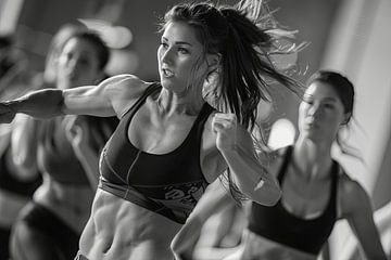 mensen in fitness of sportschool actief van Egon Zitter