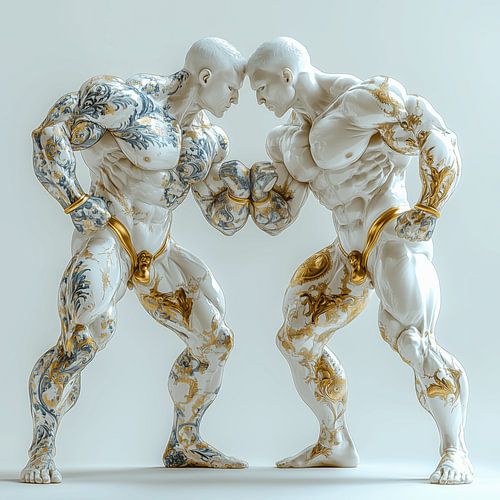 Mannelijke perfectie in steen gegoten