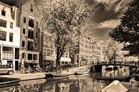 Jordaan Egelantiergracht Amsterdam Nederland Sepia van Hendrik-Jan Kornelis thumbnail