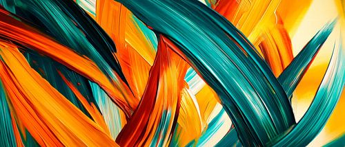 Kleurenspel in beweging - Abstract