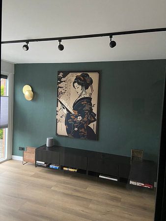 Geisha enchantée, harmonie de la beauté