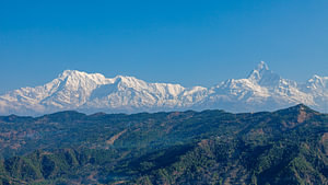 Der Himalaya mit dem Annapurna