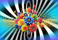 "Colourful Bloom in a Hypnotic World"