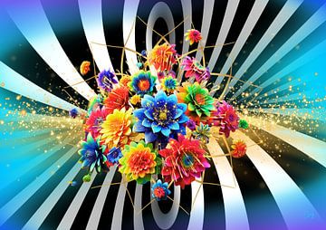 "Colourful Bloom in a Hypnotic World"