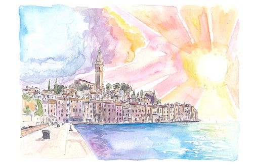 Magnifique Rovinj Istrian Peninsula rêve avec front de mer