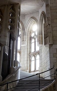 stairs in the sagrada famillia by Giovanni de Deugd