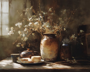 Vasen Blumen | Warm Jar and Dried Blooms
