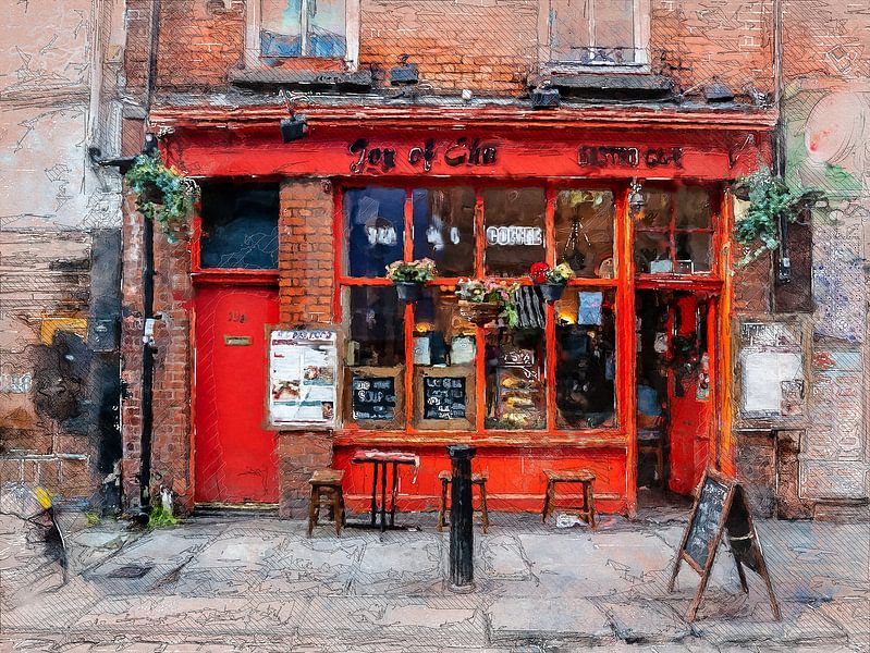 Dublinse aquarelkunst #Dublin van JBJart Justyna Jaszke