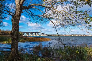 Eine Brücke zwischen Seeland und Møn in Dänemark