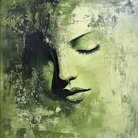 Rustig vrouwenportret met gesloten ogen – ingetogen fine art in natuurlijke tinten