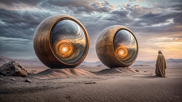 Tweeling van de eeuwigheid van Klaus Tesching - Art-AI