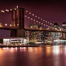 BROOKLYN BRIDGE Idyllische Nachtansicht von Melanie Viola Miniaturansicht