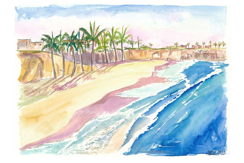 Cave Bay Dreamscape in Barbados, Antilles by Markus Bleichner