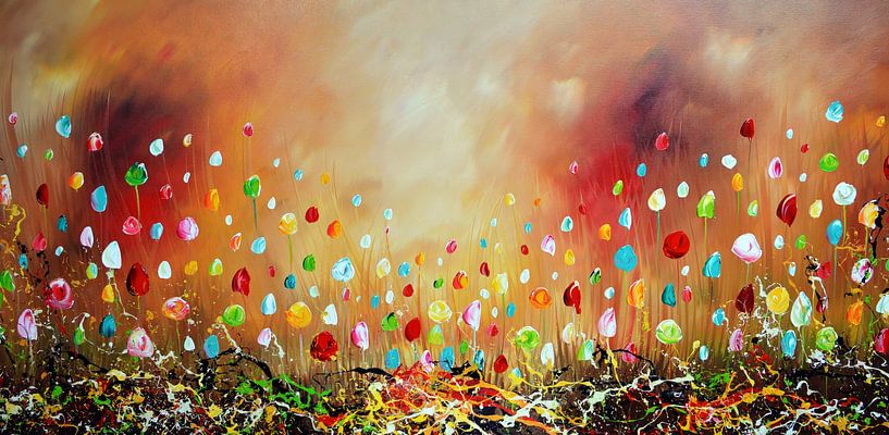 Sommerblumen von Gena Theheartofart