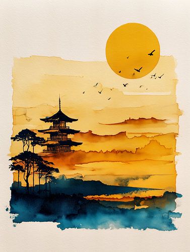 Vlucht bij zonsondergang