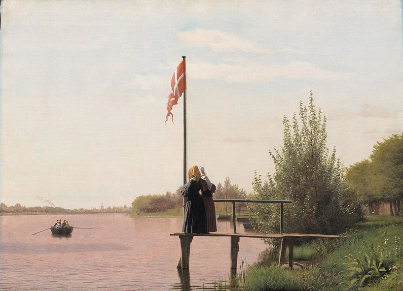 Une vue de Dosseringen, Christen Købke par Des maîtres magistraux