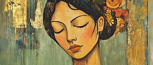 Woman Gold | Gold Woman by Art Whims