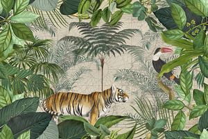 Grüner Dschungel Mit Tiger