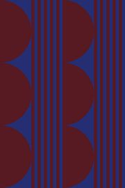 Bold colors and stripes collection. Navy blue and brown no. 6 by Dina Dankers