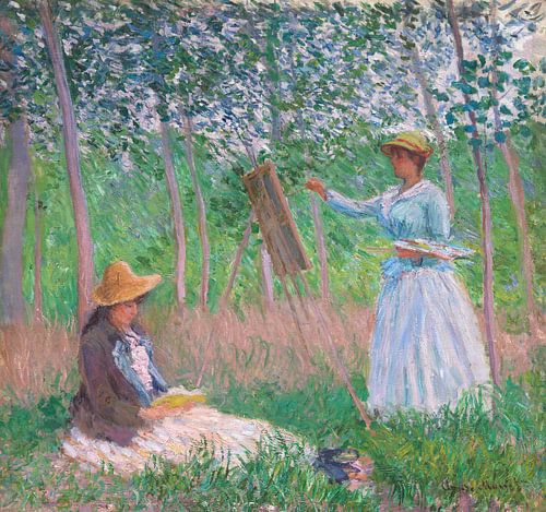 In het bos bij Giverny, Claude Monet...
