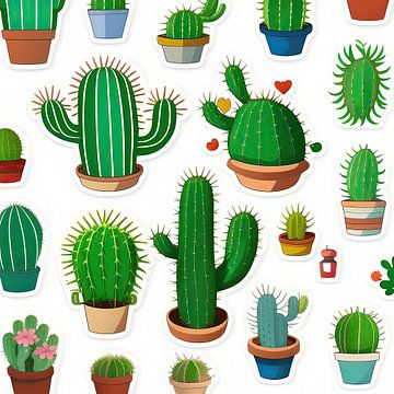 Cactus stickers (a.i. art)