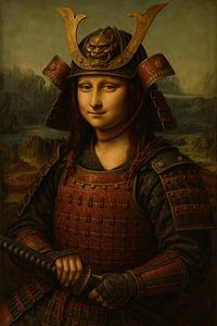 Mona Lisa Samurai Porträt