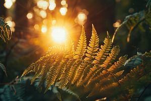 Magisches Licht im Wald