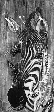 Zebra Liefde van Kathleen Artist Fine Art