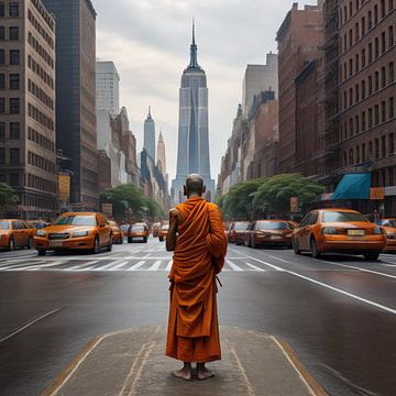 New York City monk by Gert-Jan Siesling