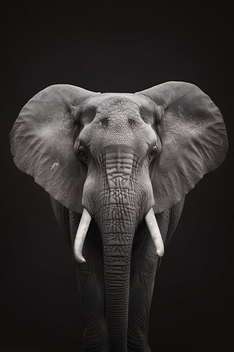 Olifant vooraanzicht