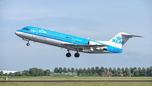 Luftfahrtgeschichte: eine Fokker 70 der KLM.