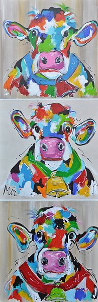 Koeien hoog van Kunstenares Mir Mirthe Kolkman van der Klip
