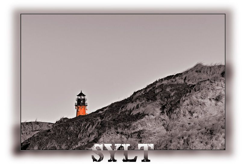 Leuchtturm auf Sylt hinter Dünen versteckt von Stephan Zaun