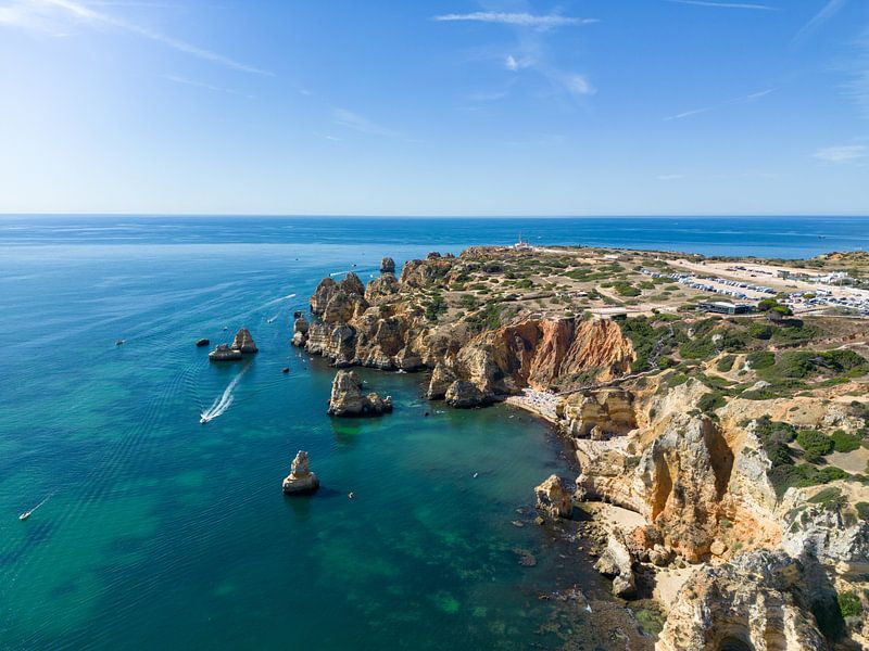 The Ponta da Piedade in Portugal's Algarve region by David Gorlitz