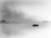 Fischer am Morgen (schwarz-weiß) von Lex Schulte Miniaturansicht