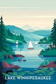 Lac Winnipesaukee sur Poster Art Shop