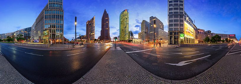 Berlijn Potsdamer Platz Skyline Panorama van Frank Herrmann