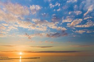 Coucher de soleil sur la mer Baltique sur Christian Müringer