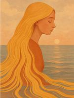 Golden Threads Hair Woman